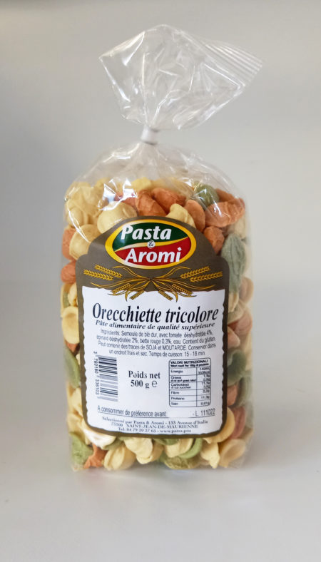 Orecchiette tricolore 500g