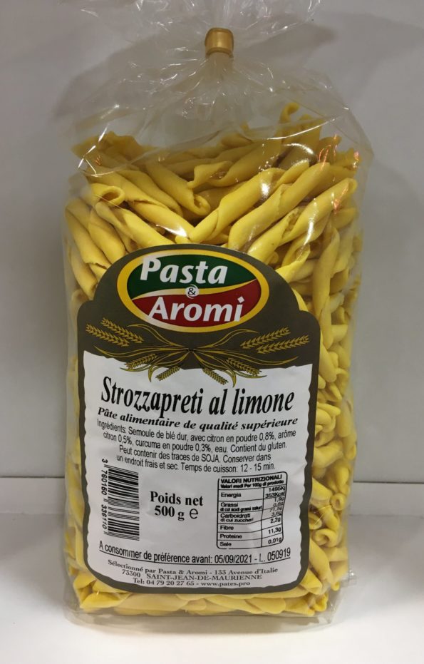 strozzapreti au citron 500g