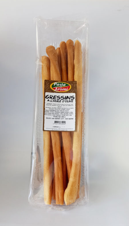 Gressins à l'huile d'olive 200g