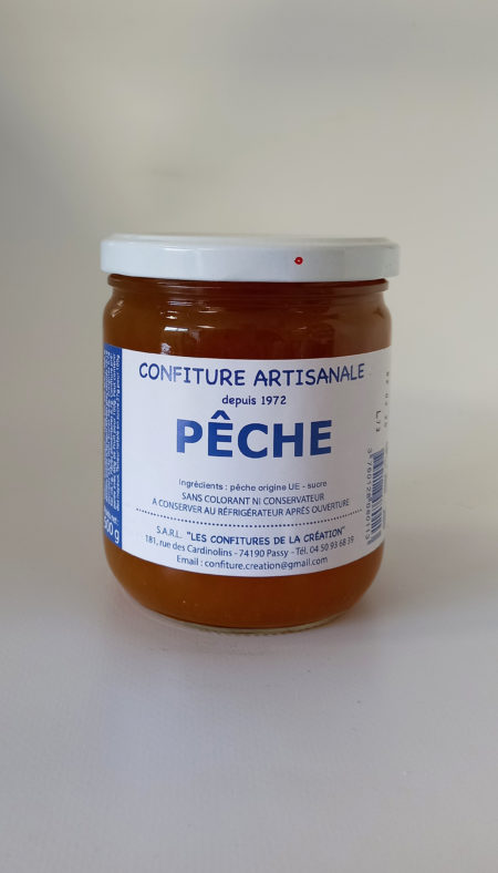 Confiture artisanale Pêche 500g