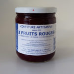 Confiture artisanale 3 fruits rouges 500g