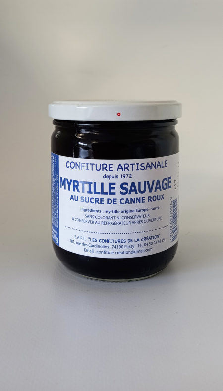 Confiture artisanale Myrtille sauvage 500g