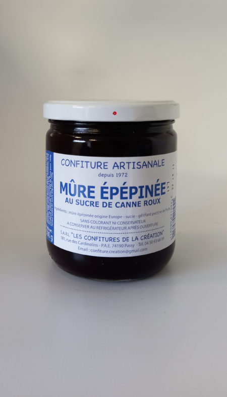 Confiture artisanale Mûre épépinée 500g