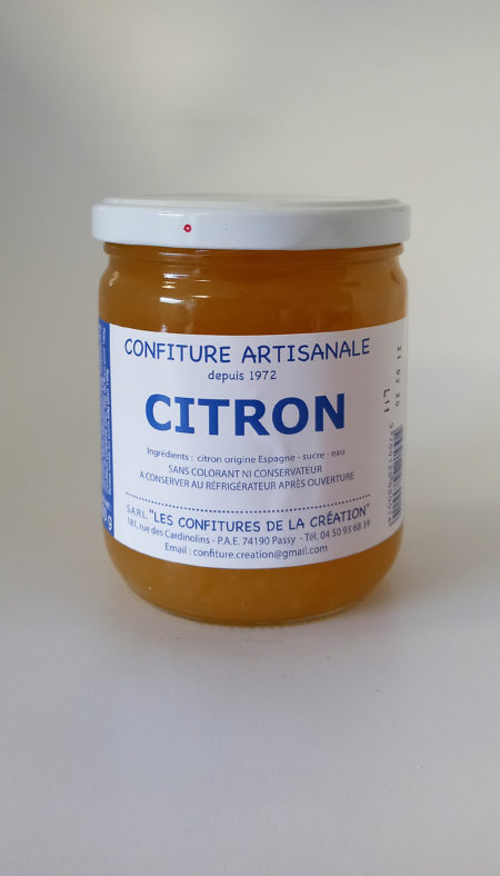 Confiture artisanale Citron 500g