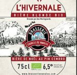 Bière l'hivernale 75cl