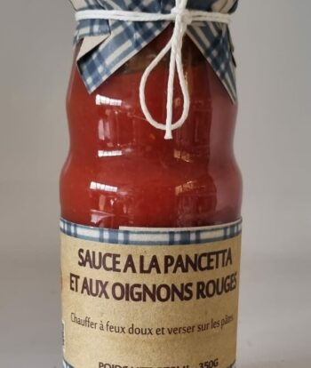 Sauce à la Pancetta et aux Oignons Rouges 350G